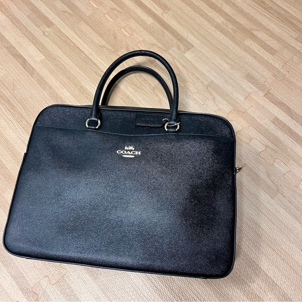 Coach Black Laptop Bag